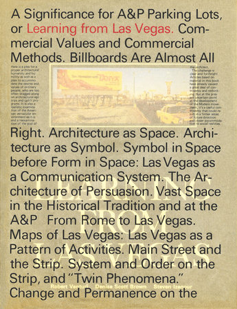 Learning from Las Vegas, facsimile edition by Robert Venturi, Denise Scott Brown and Steven Izenour