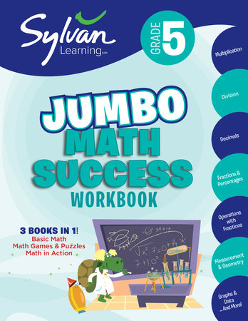 5th Grade Jumbo Math Success Workbook by Sylvan Learning