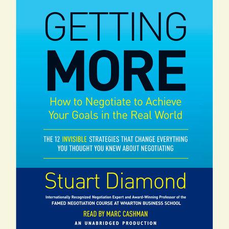 Getting More by Stuart Diamond