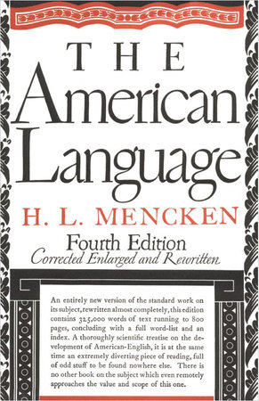 American Language by H.L. Mencken