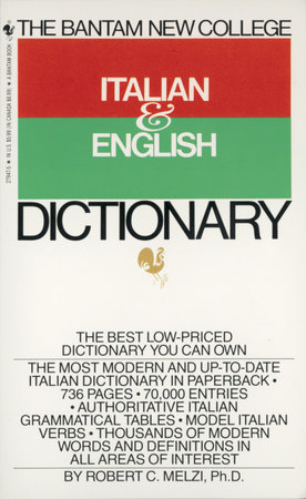 The Bantam New College Italian & English Dictionary Book Cover Picture