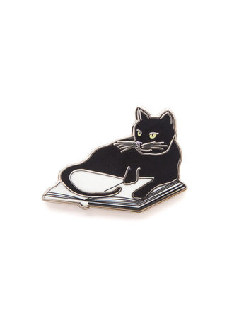 Bookstore Cats Enamel Pin by Out of Print