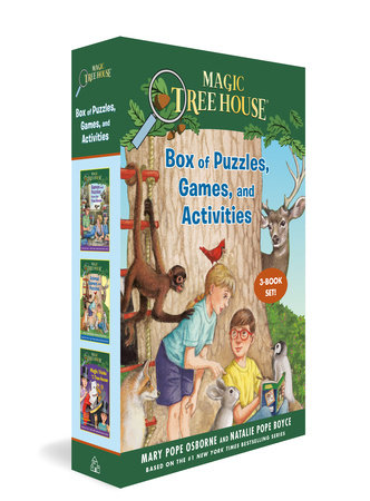Magic Tree House Box of Puzzles, Games, and Activities (3 Book Set) by Mary Pope Osborne and Natalie Pope Boyce