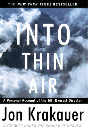 Into Thin Air by Jon Krakauer New Afterword by the Author