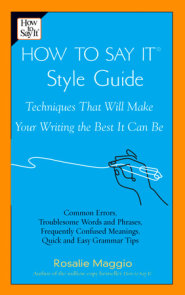 How to Say It Style Guide