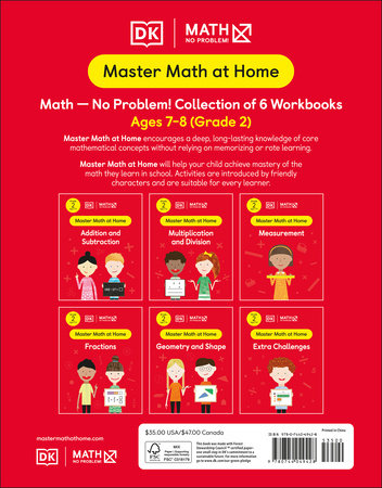 Math - No Problem! Collection of 6 Workbooks, Grade 2 Ages 7-8 by Math - No Problem!