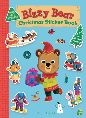 Bizzy Bear: Christmas Sticker Book by Illustrated by Benji Davies