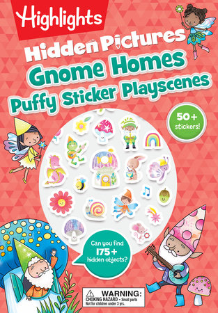 Gnome Homes Hidden Pictures Puffy Sticker Playscenes by 