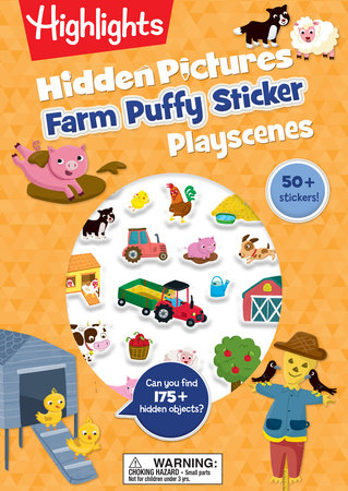 Farm Hidden Pictures Puffy Sticker Playscenes by 