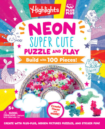 Neon Super Cute Puzzle and Play by Highlights