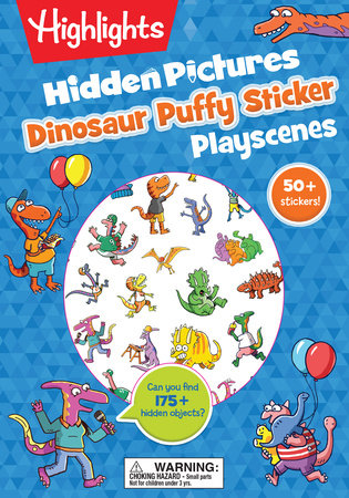 Dinosaur Hidden Pictures Puffy Sticker Playscenes by 