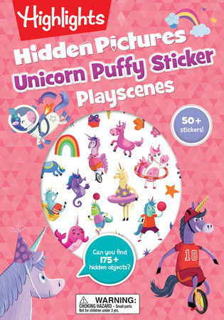 Unicorn Hidden Pictures Puffy Sticker Playscenes by 