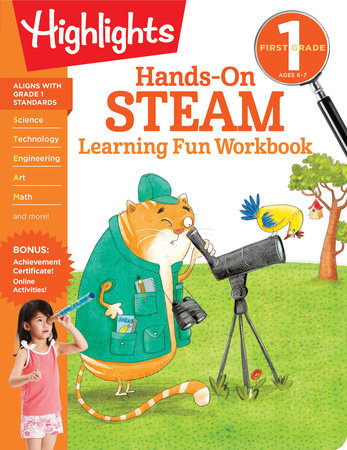 First Grade Hands-On STEAM Learning Fun Workbook by 