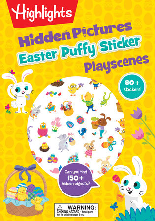 Easter Hidden Pictures Puffy Sticker Playscenes by 