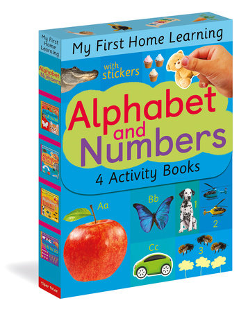 Alphabet and Numbers: 4 Activity Book Boxed Set with Stickers by Tiger Tales