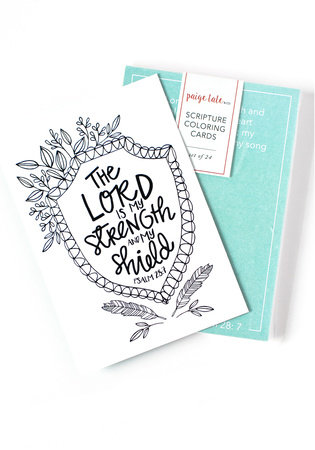 Scripture Coloring Cards by 