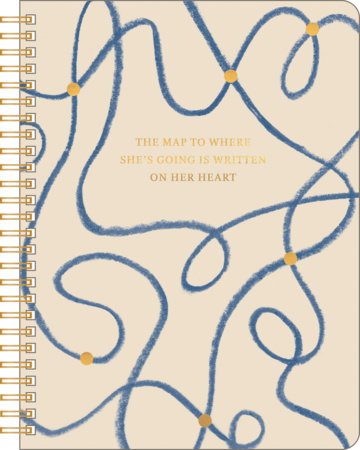 Spiral Notebook: The Map To Where She's Going Is Written on Her Heart. by COMPENDIUM