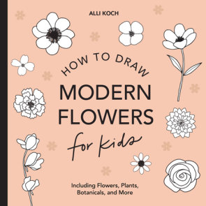 Modern Flowers: How to Draw Books for Kids