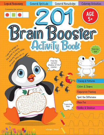 201 Brain Booster Activity Book - Fun Activities and Exercises For Children: Tracing & Pattern, Colors & Shapes, Maze by Wonder House Books