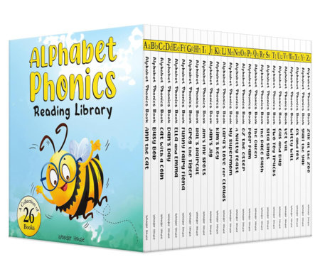 Alphabet Phonics - Reading Library For Children (Boxset of 26 books) by Wonder House Books