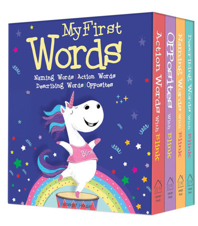 My First Words: Naming words, Action Words, Describing Words, Opposite Words - Box Set of 4 Board Bo by Farzana Sarup
