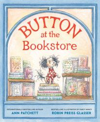 Button at the Bookstore
