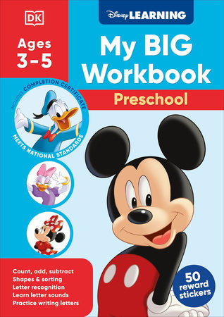 Disney Learning Big Workbook Preschool Book Cover Picture