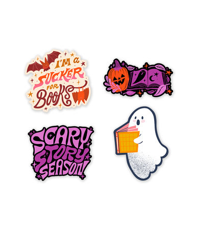 Halloween Scary Story Season Stickers - Sticker Set of 4 by Out of Print