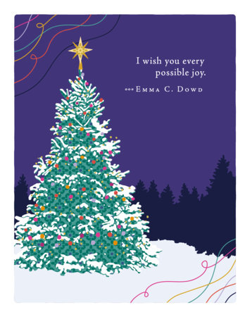 Positively Green Greeting Cards: Holiday - I Wish You Every Possible Joy (Pack of 6) by COMPENDIUM