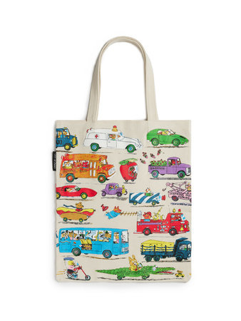Richard Scarry: Cars and Trucks and Things That Go Tote Bag (Natural Handles) by Out of Print