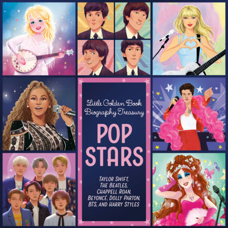 Little Golden Book Biography Treasury: Pop Stars by Wendy Loggia, Judy Katschke, Cat Reynolds, Lavaille Lavette, Deborah Hopkinson and Jan Ann