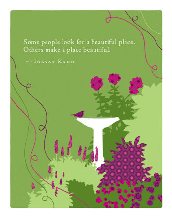 Positively Green Greeting Cards: Thank You - Some people look for a beautiful (Pack of 6) by 