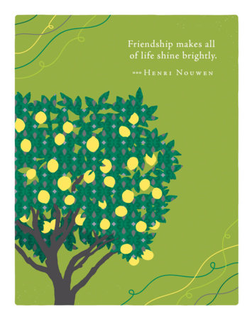Positively Green Greeting Cards: Friendship - Friendship makes all of life shine (Pack of 6) by 