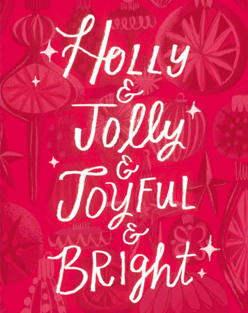 Love Muchly Greeting Cards: Holiday - Holly & jolly & joyful & bright (Pack of 6) by 