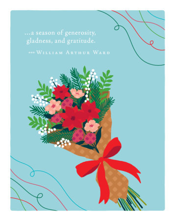 Positively Green Greeting Cards: Holiday - A season of generosity, gladness, (Pack of 6) by 