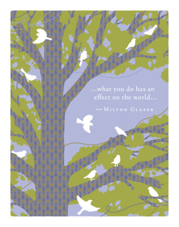 Positively Green Greeting Cards: Teacher/Mentor - What you do has an effect on the world (Pack of 6) by 