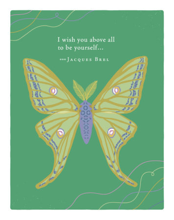 Positively Green Greeting Cards: Graduation - I wish you above all to be yourself (Pack of 6) by 