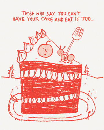 Humor Us Greeting Cards: Birthday - Those who say you can't have (Pack of 6) by 