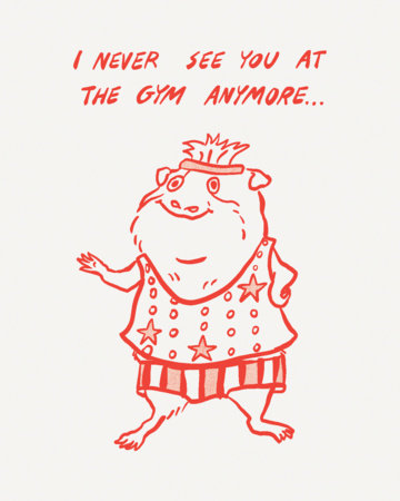 Humor Us Greeting Cards: Just For Laughs - I never see you at the gym (Pack of 6) by 