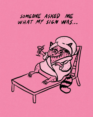 Humor Us Greeting Cards: Just For Laughs - Someone asked me what my sign (Pack of 6) by 