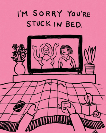 Humor Us Greeting Cards: Get Well - I'm sorry you're stuck in (Pack of 6) by 