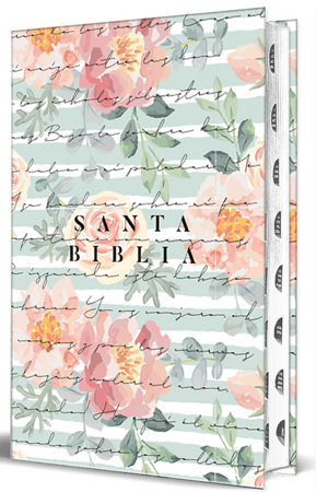 Biblia RVR 1960 letra grande tamaño manual, tapa dura Cantar de Cantares flores rosadas con índice / Spanish Bible RVR 1960 HandySize Large Print Hardcover So by Reina Valera Revisada 1960