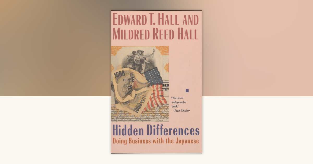Hidden Differences by Edward T. Hall, Mildred Reed Hall: 9780385238847 ...