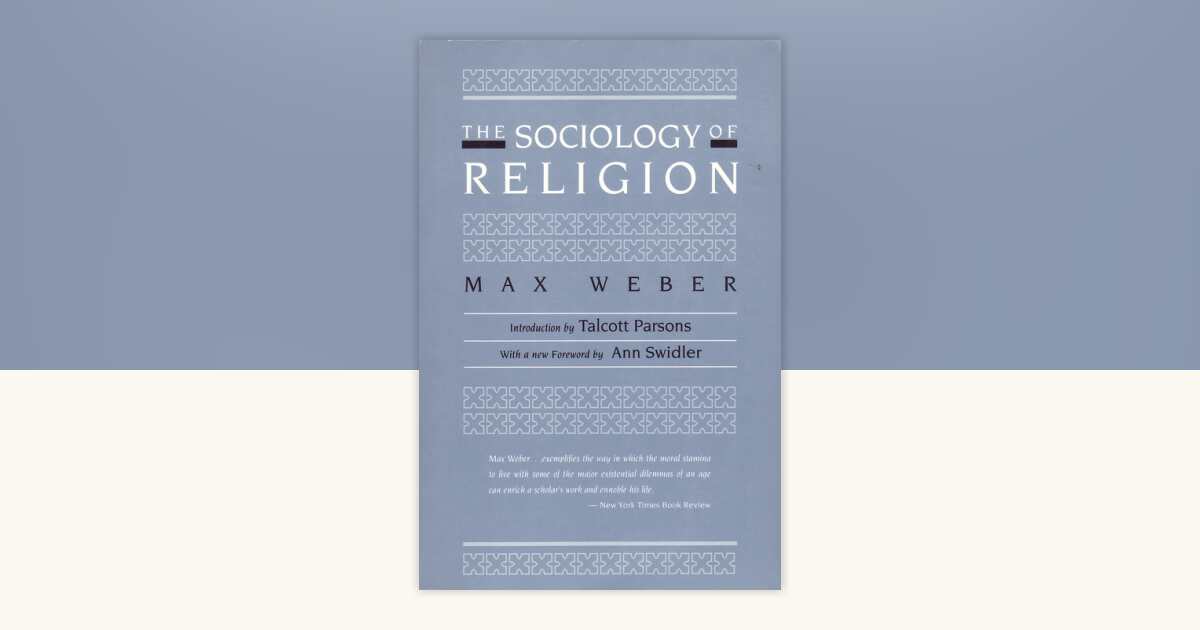 The Sociology of Religion by Max Weber: 9780807042052