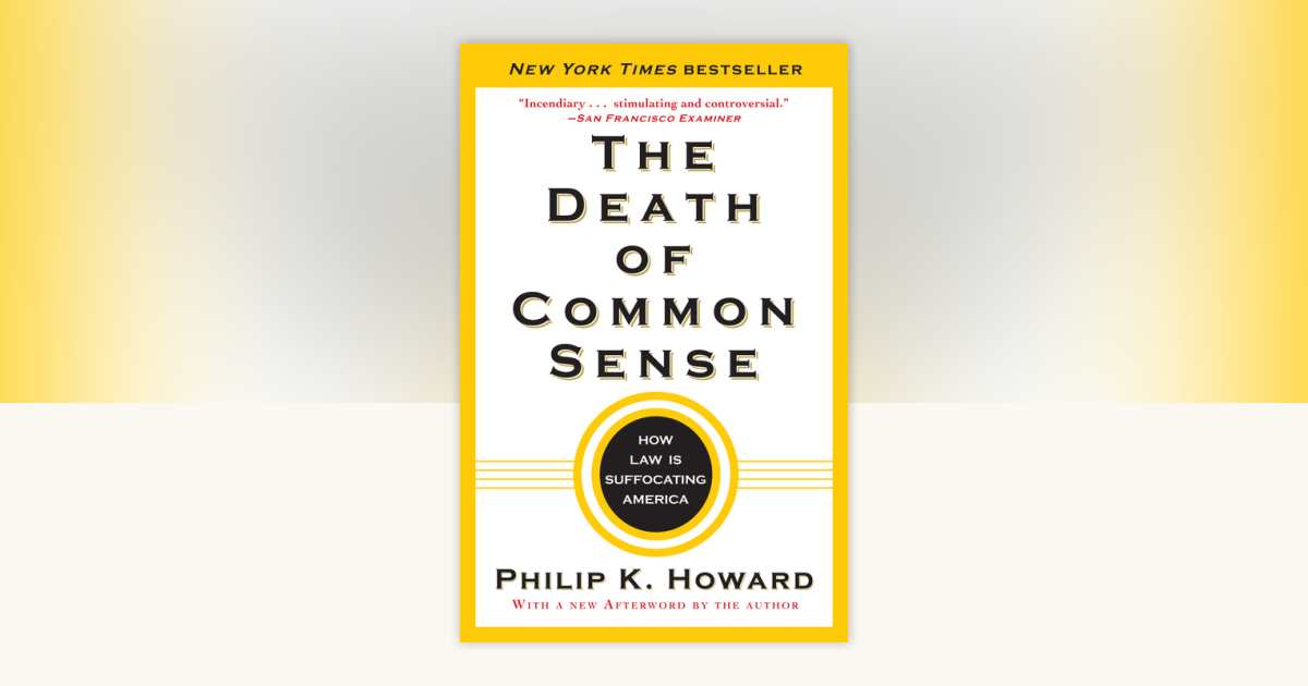 The Death of Common Sense by Philip K. Howard 9780812982749