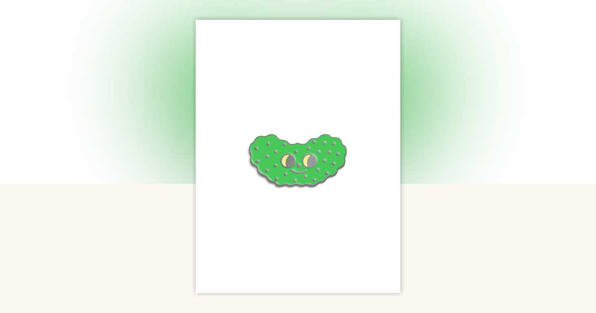 Suzy Ultman: I Heart Pickles Enamel Pin by Out of Print